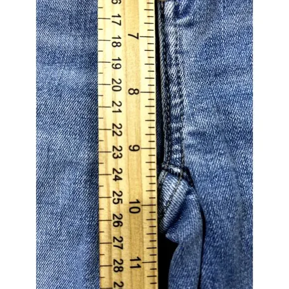 American Eagle Wide Flare Jeans Distressed Stretch Size 00 Women's High Rise - Picture 6 of 10